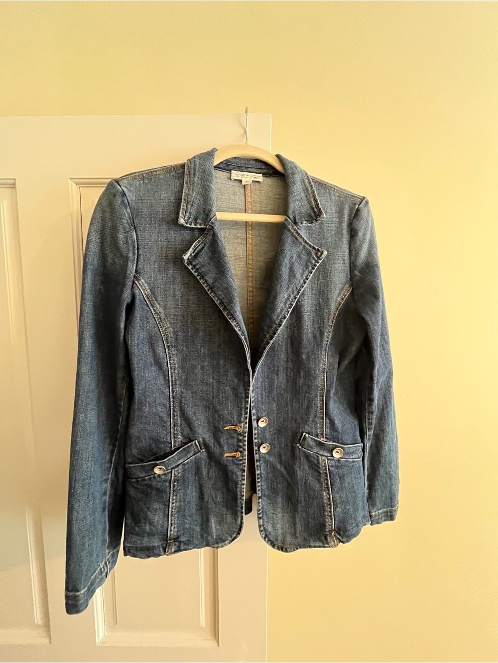 St John Sport Stretch Denim Jacket Size Medium